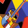 Cubist Musical Instrument diamond painting