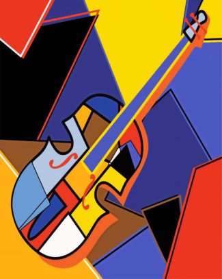 Cubist Musical Instrument diamond painting