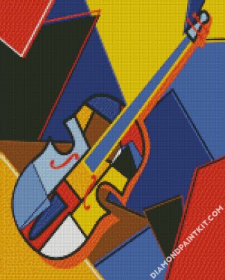 Cubist Musical Instrument diamond painting