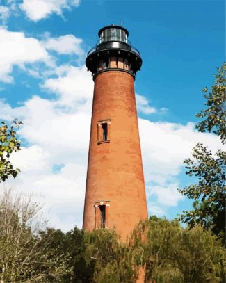 Currituck Beach Lighthouse diamond painting