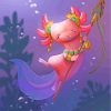 Cute Axolotl diamond painting