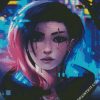 Cyberpunk lady diamond paintings