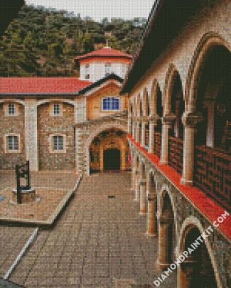 Cyprus kykkos monastery Buildings diamond paintings