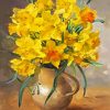 Daffodils Vase Still Life diamond painting