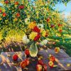 Dahlias And Apples diamond painting