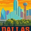 Dallas Texas Poster diamond painting