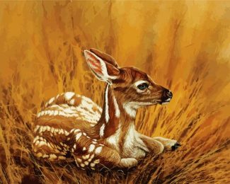 Deer Fawn Art diamond painting