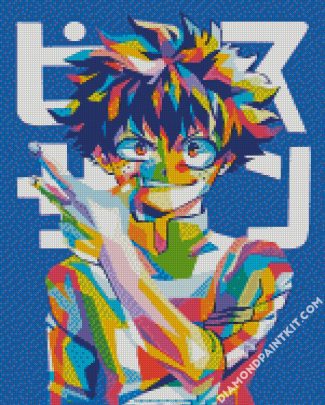 Deku Pop Art diamond painting