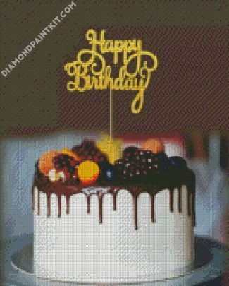 Delicious Birthday Cake diamond paintings