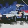 Delorean Car Art diamond painting