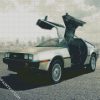 Delorean Car diamond painting