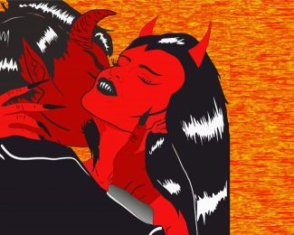 Demon Couple diamond painting