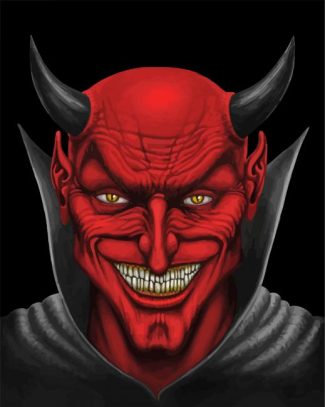 Devil Face diamond painting