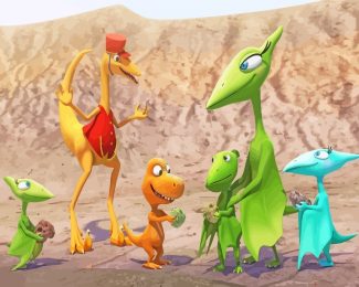 Dinosaur Train Animation diamond painting