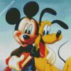 Disney Pluto And Mickey Mouse diamond painting