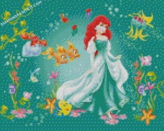 Disney Princess Ariel Mermaid diamond paintings