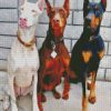 Dobermans Pack diamond painting