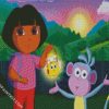 Dora The Explorer diamond painting