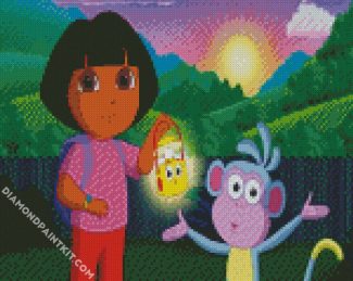 Dora The Explorer diamond painting