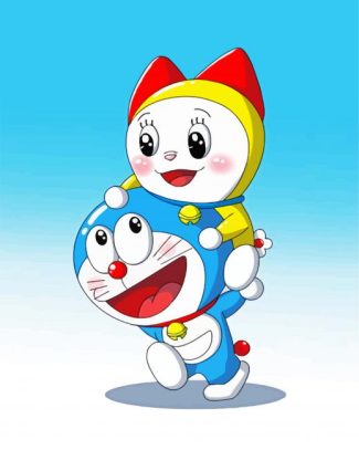 Dorami And Doraemon diamond painting