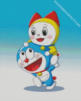 Dorami And Doraemon diamond painting