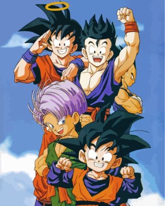 Dragon ball Z Friends diamond painting