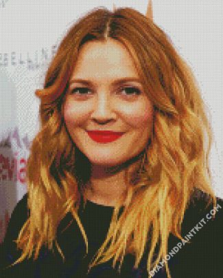 Drew Barrymore diamond painting