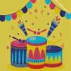 Drum Illustration diamond painting