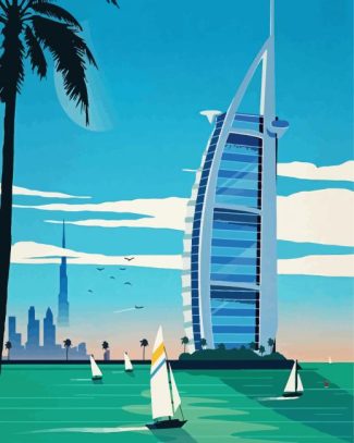 Dubai Burj Al Aarab diamond painting