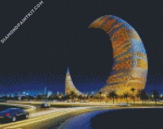 Dubai Moon Tower diamond paintings