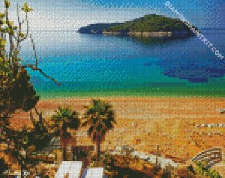 Dubrovnik Beach diamond painting