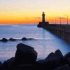 Duluth Harbor North Breakwater Light Silhouette Duluth diamond painting