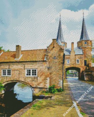 Eastern Gate Delft diamond painting