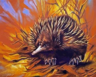 Echidna diamond painting