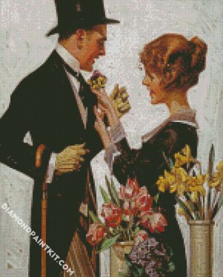 Edwardian couple diamond paintings