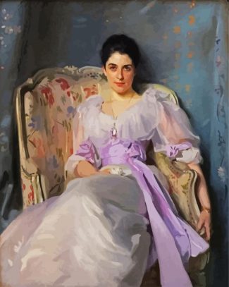 Edwardian lady diamond painting