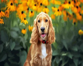 English Cocker Spaniel diamond painting