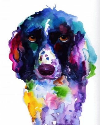 English Cocker Spaniel dog diamond painting