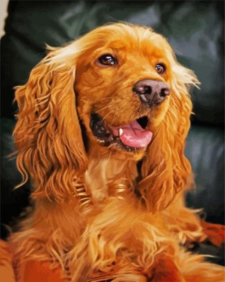 English Cocker Spaniel Puppy diamond painting