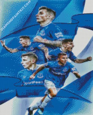 Everton Football Players diamond paintings