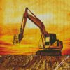 Excavator diamond paintings