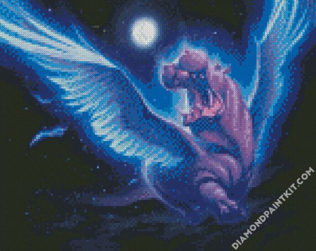 Fantasy Angel Hippo diamond painting