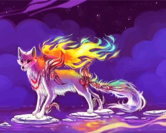 Fantasy Kitsune Fox diamond painting