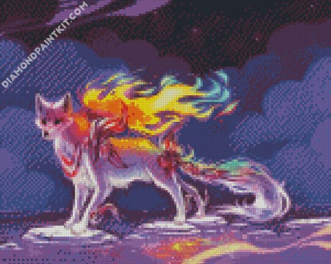 Fantasy Kitsune Fox diamond painting