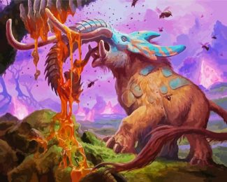 Fantasy mammoth diamond painting