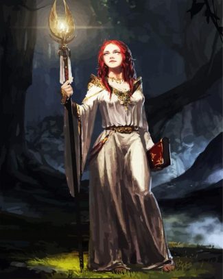 Fantasy Priestess diamond painting