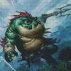 Fat Warrior Crocodile diamond painting