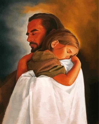 Father And Daughter Hug diamond painting