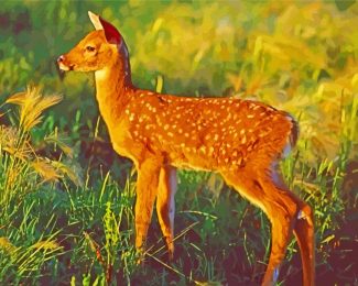 Fawn diamond painting