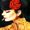 Female Matador Smoking diamond painting